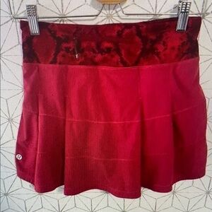 Lululemon Pace Rival Skirt Ziggy Cranberry
